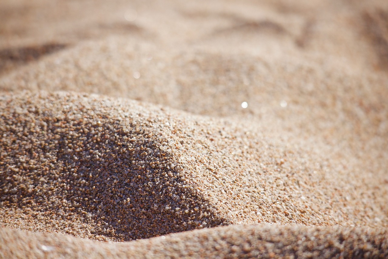 le sable à mettre dans un vase